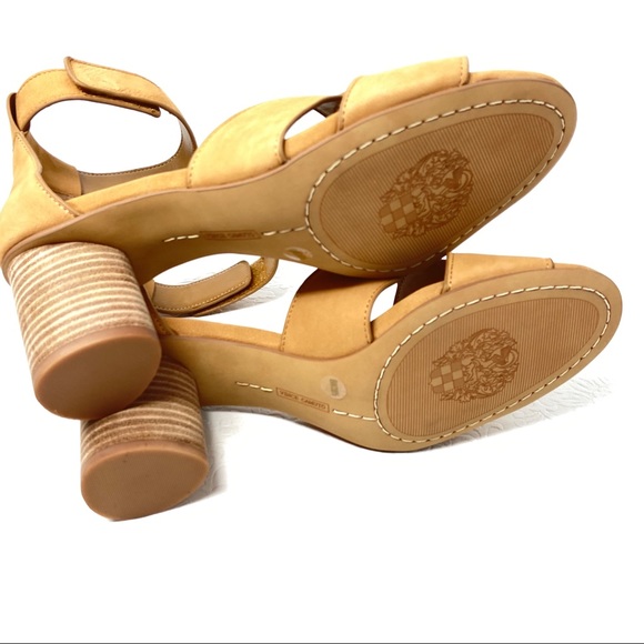 New VINCE CAMUTO Jachita leather sandals 8W tan - Picture 6 of 8